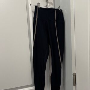 Abercrombie & Fitch Black Leggings with Gray Accents